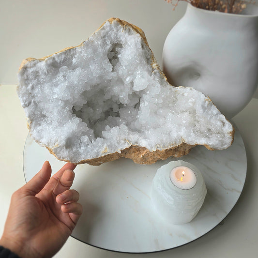 Crystal Quartz Moroccan Geode Crystal XXL