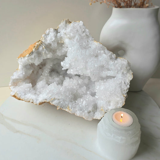 Clear Quartz Moroccan Geode Crystal XXL