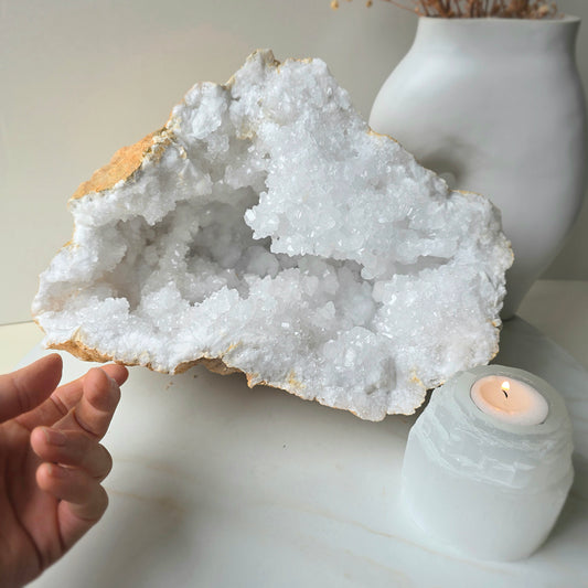 Clear Quartz Moroccan Geode Crystal XXL