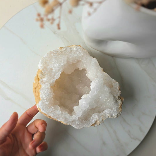Clear Quartz Crystal Moroccan Geode 1