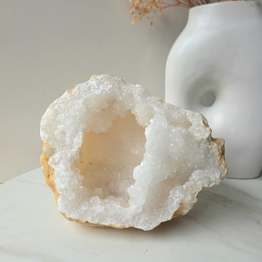 Clear Quartz Crystal Moroccan Geode 1