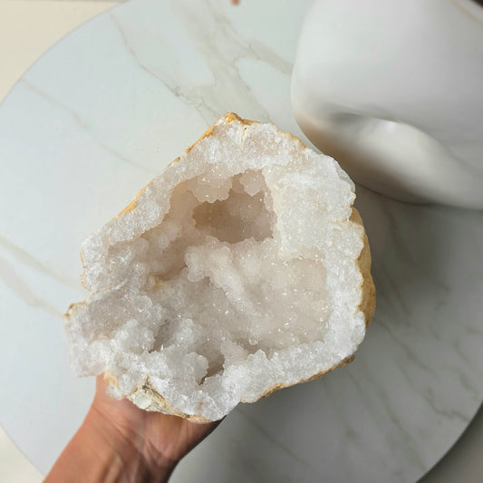Clear Quartz Crystal Moroccan Geode 2
