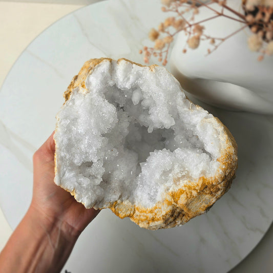 Clear Quartz Crystal Moroccan Geode 4
