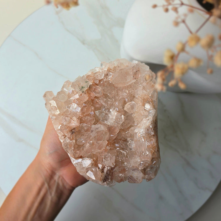 Pink Himalayan Crystal Quartz Cluster High Quality AAA 4