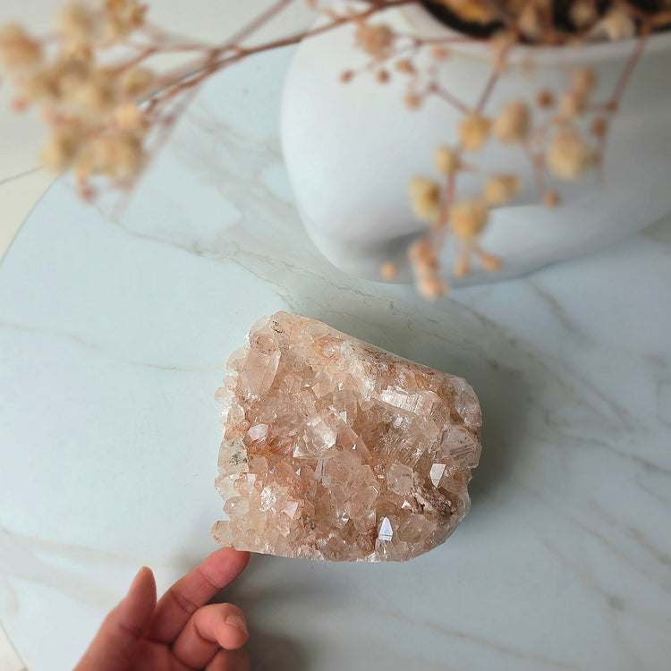 Pink Himalayan Crystal Quartz Cluster High Quality AAA 4