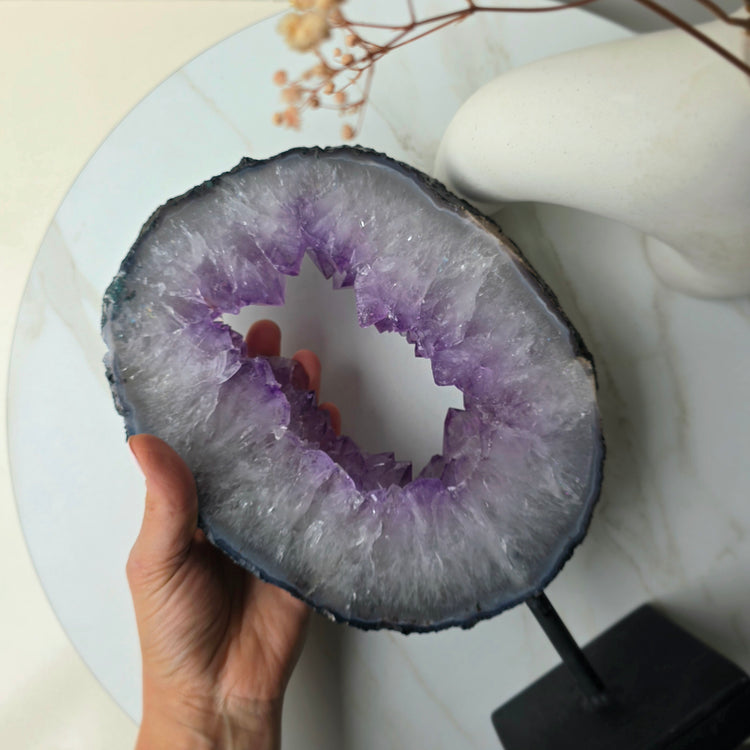 Amethyst Crystal Portal on Stand