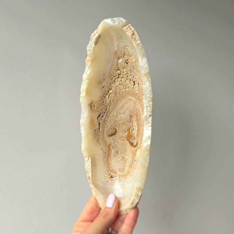 Onyx Crystal Oval Bowl Dish