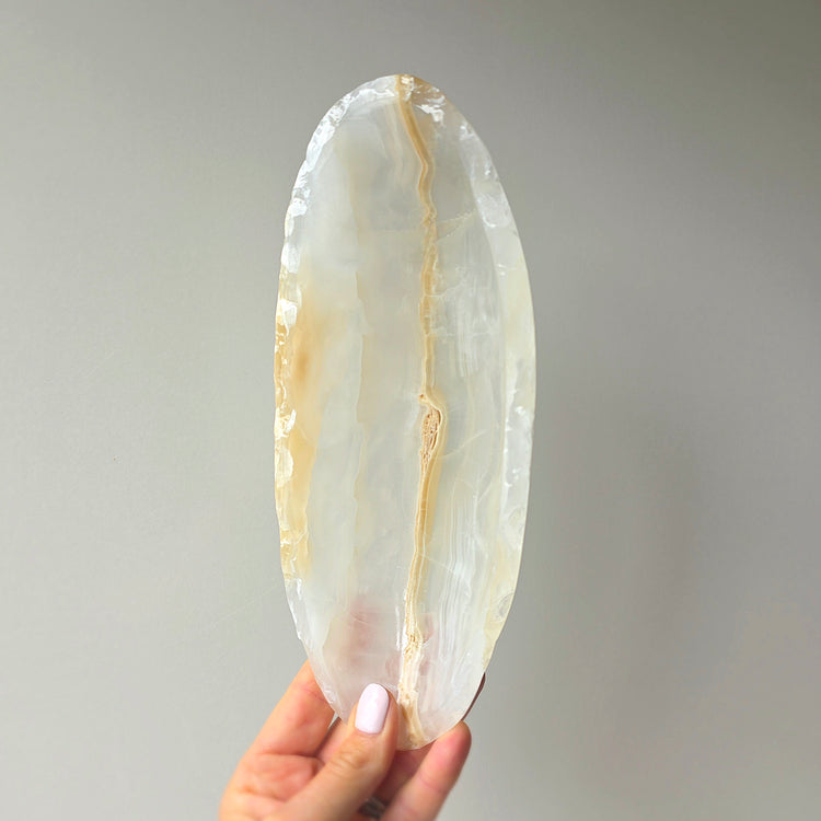 Onyx Crystal Oval Bowl Dish