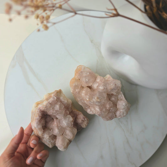 Pink Calcite Crystal Cluster Mexico