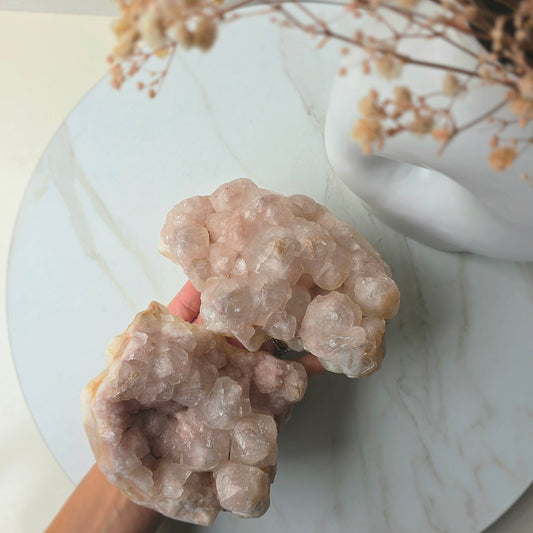 Pink Calcite Crystal Cluster Mexico