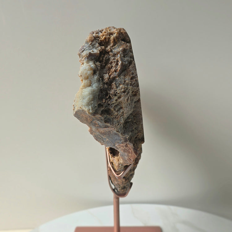 Pink Amethyst Crystal Slab on Stand Brazil XL 9