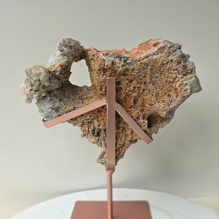 Pink Amethyst Crystal Slab on Stand Brazil XL 9