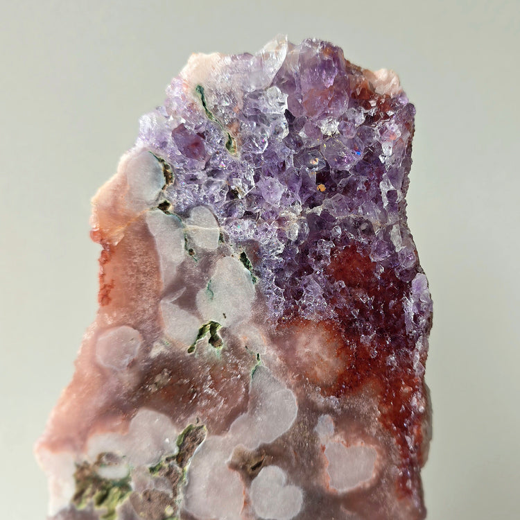 Pink Amethyst Crystal Slab on Stand Brazil High Quality 5