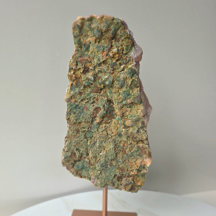 Pink Amethyst Crystal Slab on Stand Brazil High Quality 5