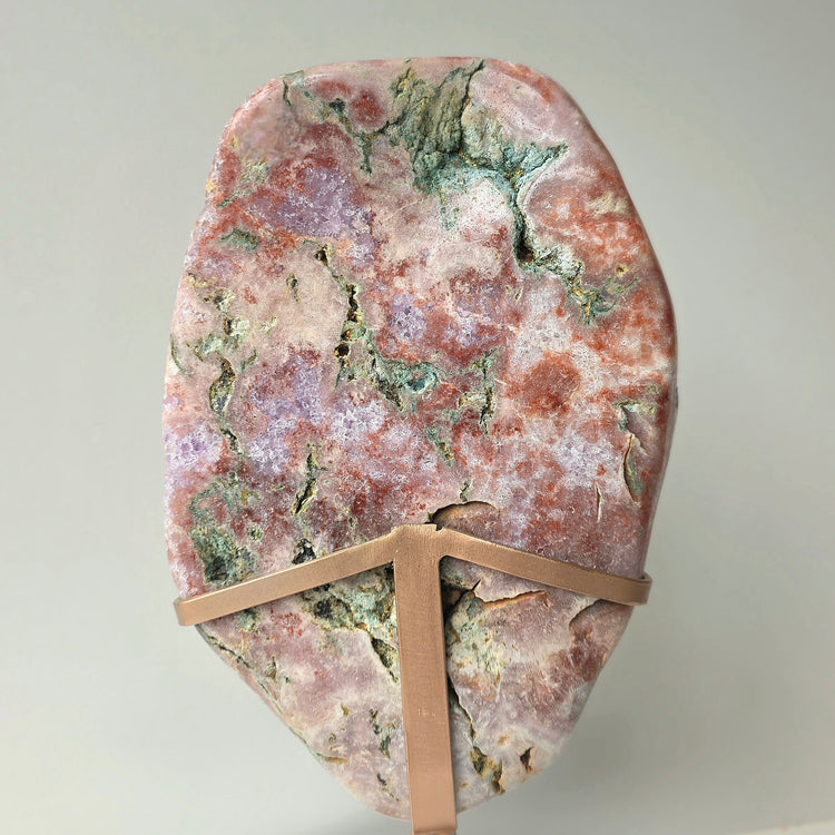 Pink Amethyst Crystal Slab on Stand Brazil High Quality XL 2