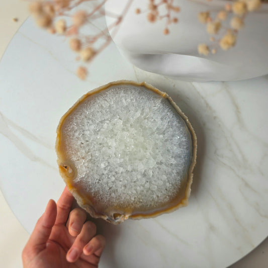 Agate Crystal Slab Slice