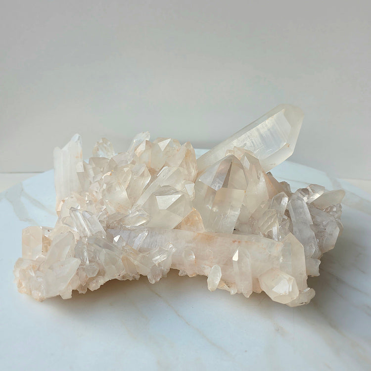 Clear Quartz Crystal Cluster XL Statement
