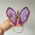 Purple Agate Crystal Butterfly Gold Edge on Stand - Crystals and Me | Crystal Candles and Ethically Sourced Crystals