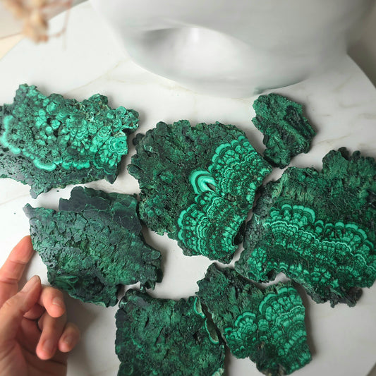Malachite Crystal Slab Slice Congo