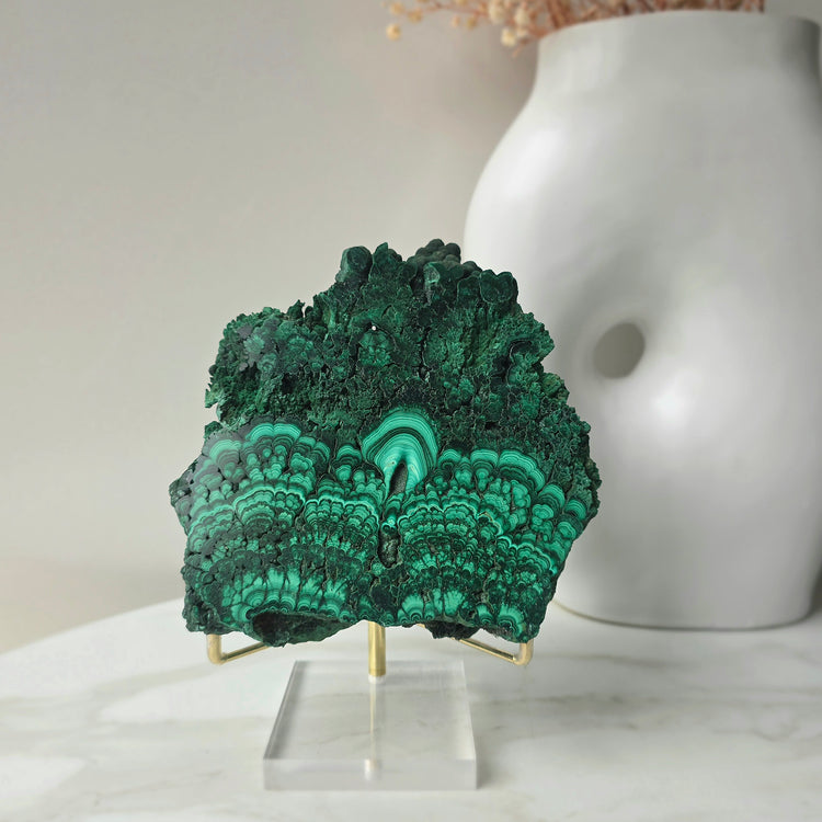 Malachite Crystal Slab Slice Congo