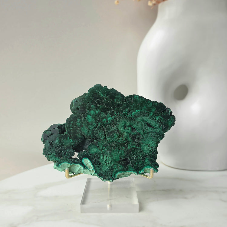 Malachite Crystal Slab Slice Congo