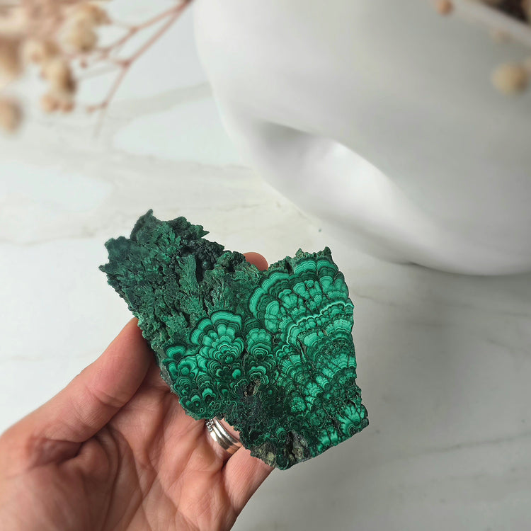 Malachite Crystal Slab Slice Congo