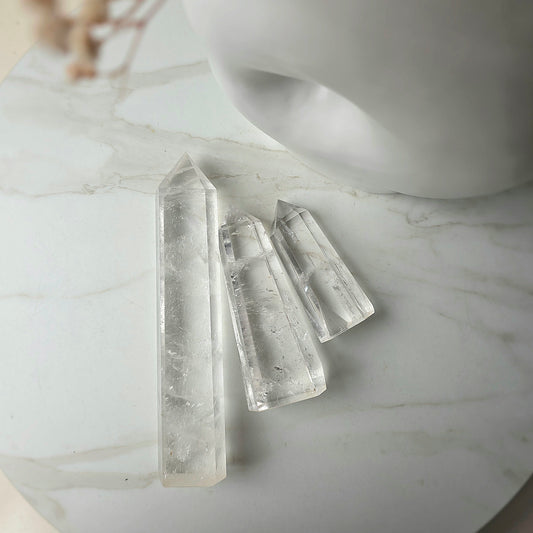 Clear Quartz Crystal Tower Point Obelisk High Quality