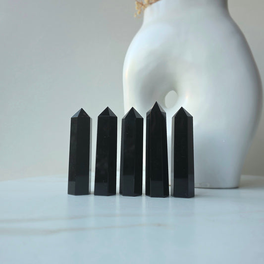 Black Obsidian Crystal Point