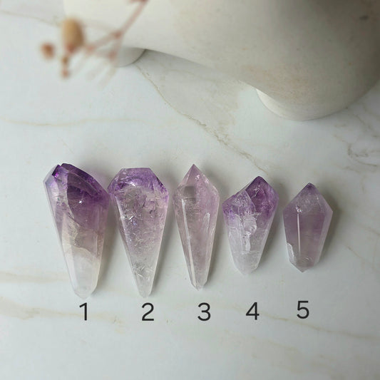 Amethyst Crystal Double Terminated Point Brazil