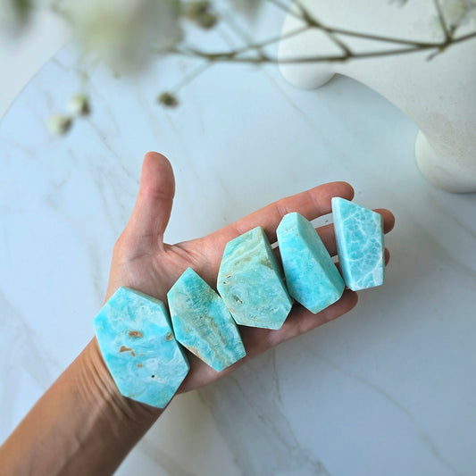 Blue Aragonite Crystal Freeform Pakistan High Quality