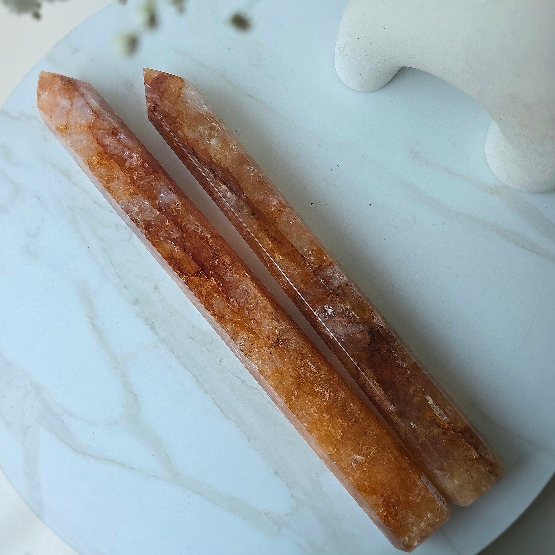 Golden Healer Crystal Quartz Hematoid Quartz Crystal Tower Point Obelisk High Quality - Crystals and Me | Crystal Candles and Ethically Sourced Crystals