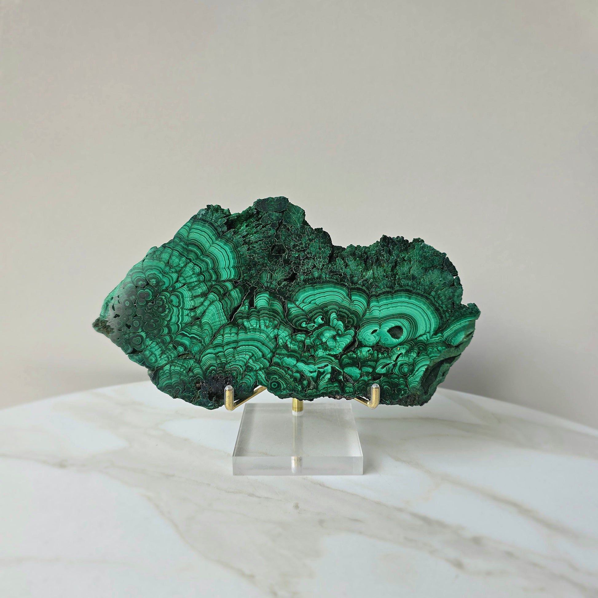 Malachite Crystal Slab Slice Congo High Quality - Crystals and Me | Crystal Candles and Ethically Sourced Crystals