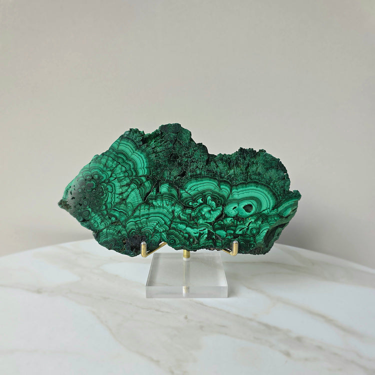 Malachite Crystal Slab Slice Congo High Quality - Crystals and Me | Crystal Candles and Ethically Sourced Crystals