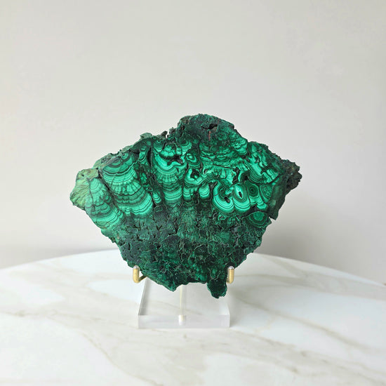 Malachite Crystal Slab Slice Congo High Quality - Crystals and Me | Crystal Candles and Ethically Sourced Crystals
