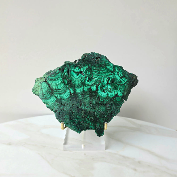 Malachite Crystal Slab Slice Congo High Quality - Crystals and Me | Crystal Candles and Ethically Sourced Crystals