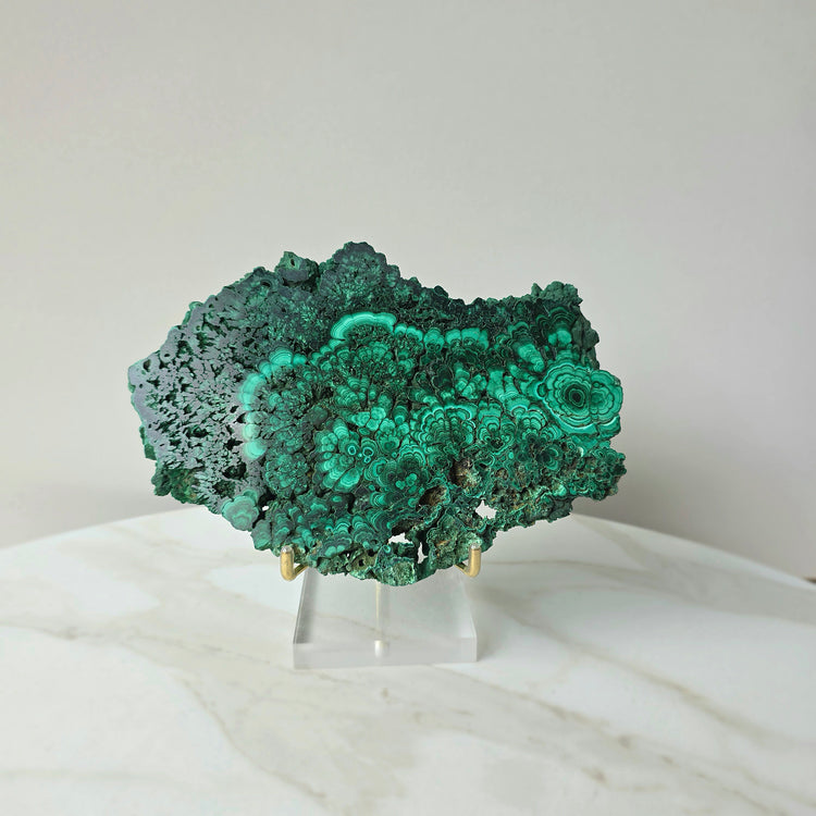 Malachite Crystal Slab Slice Congo High Quality - Crystals and Me | Crystal Candles and Ethically Sourced Crystals