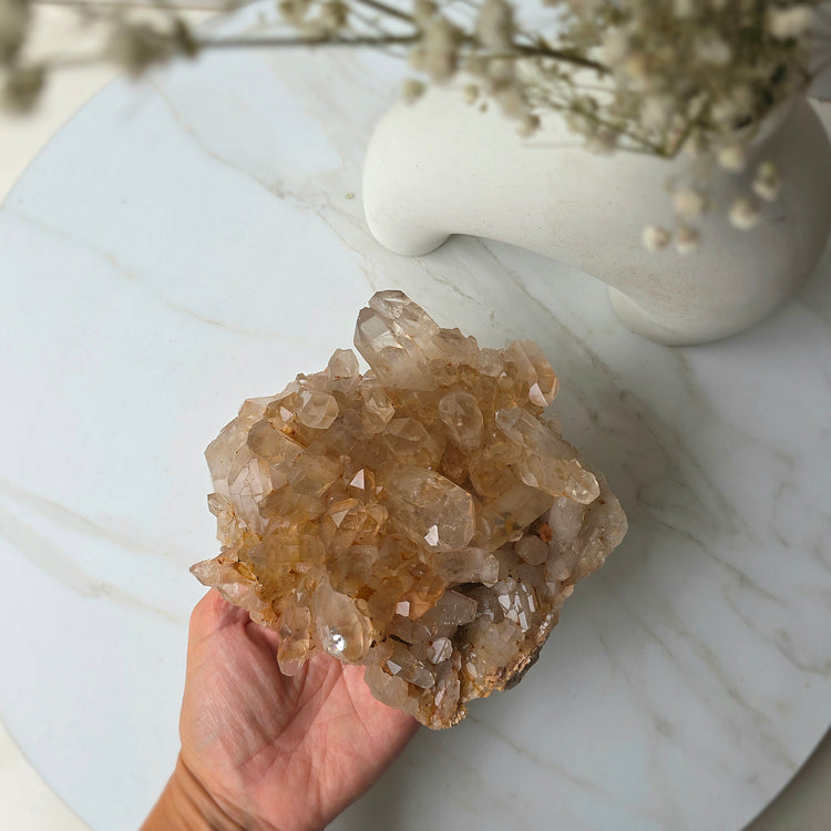 Golden Healer Crystal Cluster Brazil - Crystals and Me | Crystal Candles and Ethically Sourced Crystals