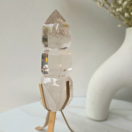 Clear Quartz Crystal AAA High Quality Carving on Stand - Crystals and Me | Crystal Candles and Ethically Sourced Crystals