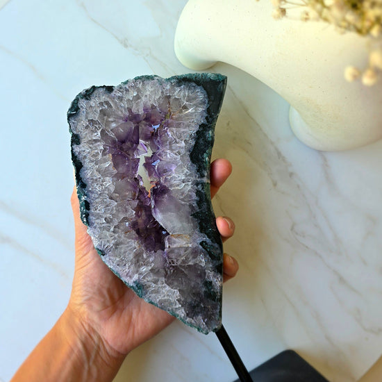 Amethyst Crystal Portal on Stand Brazil - Crystals and Me | Crystal Candles and Ethically Sourced Crystals