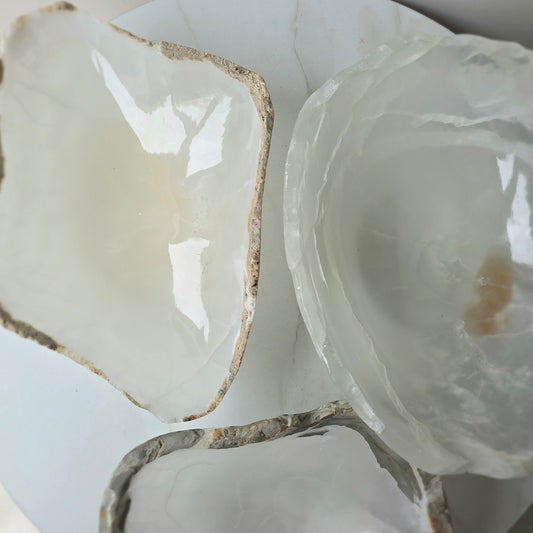 Onyx Crystal Decor Bowl Polished High Quality Mexico - Crystals and Me | Crystal Candles and Ethically Sourced Crystals