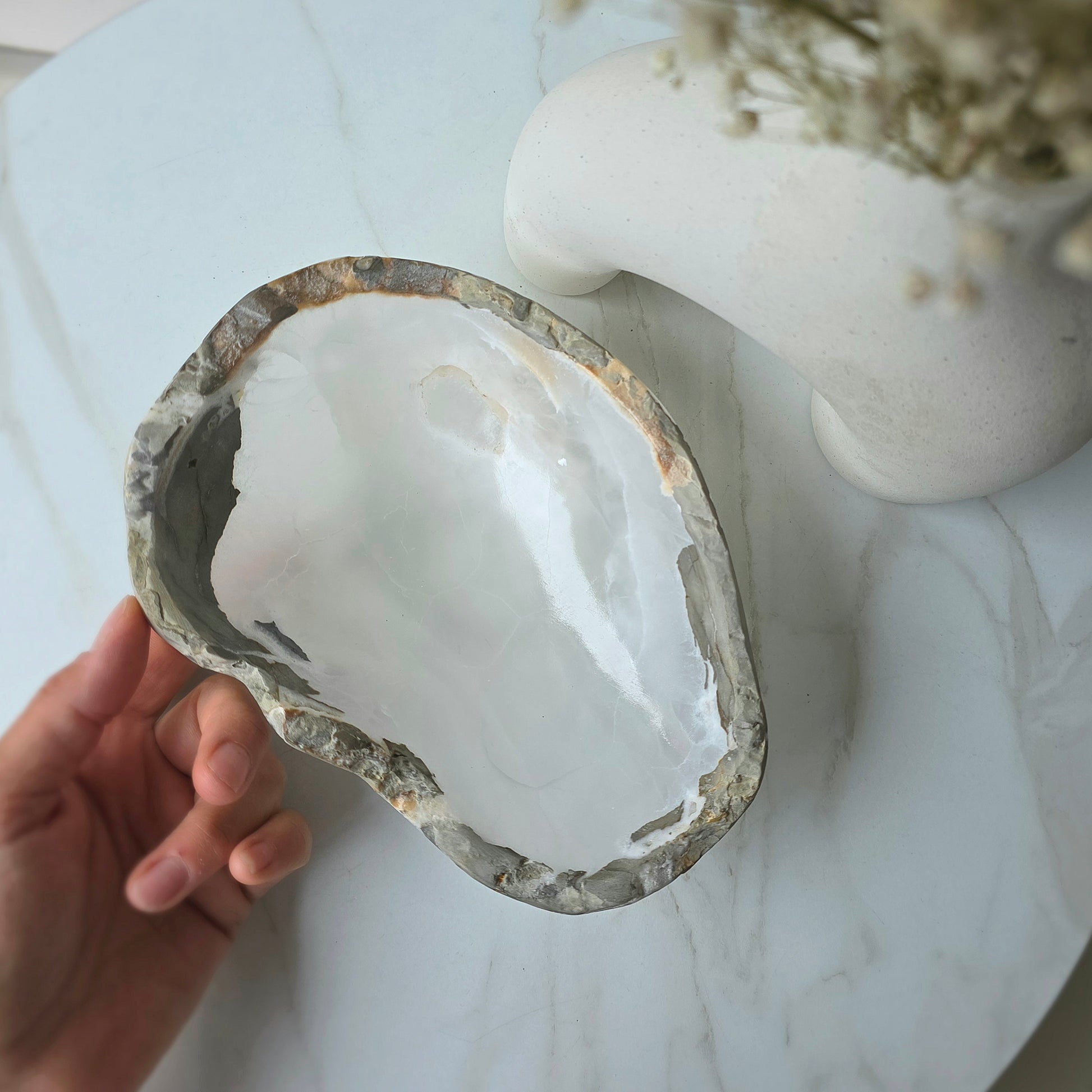 Onyx Crystal Decor Bowl Polished High Quality Mexico - Crystals and Me | Crystal Candles and Ethically Sourced Crystals