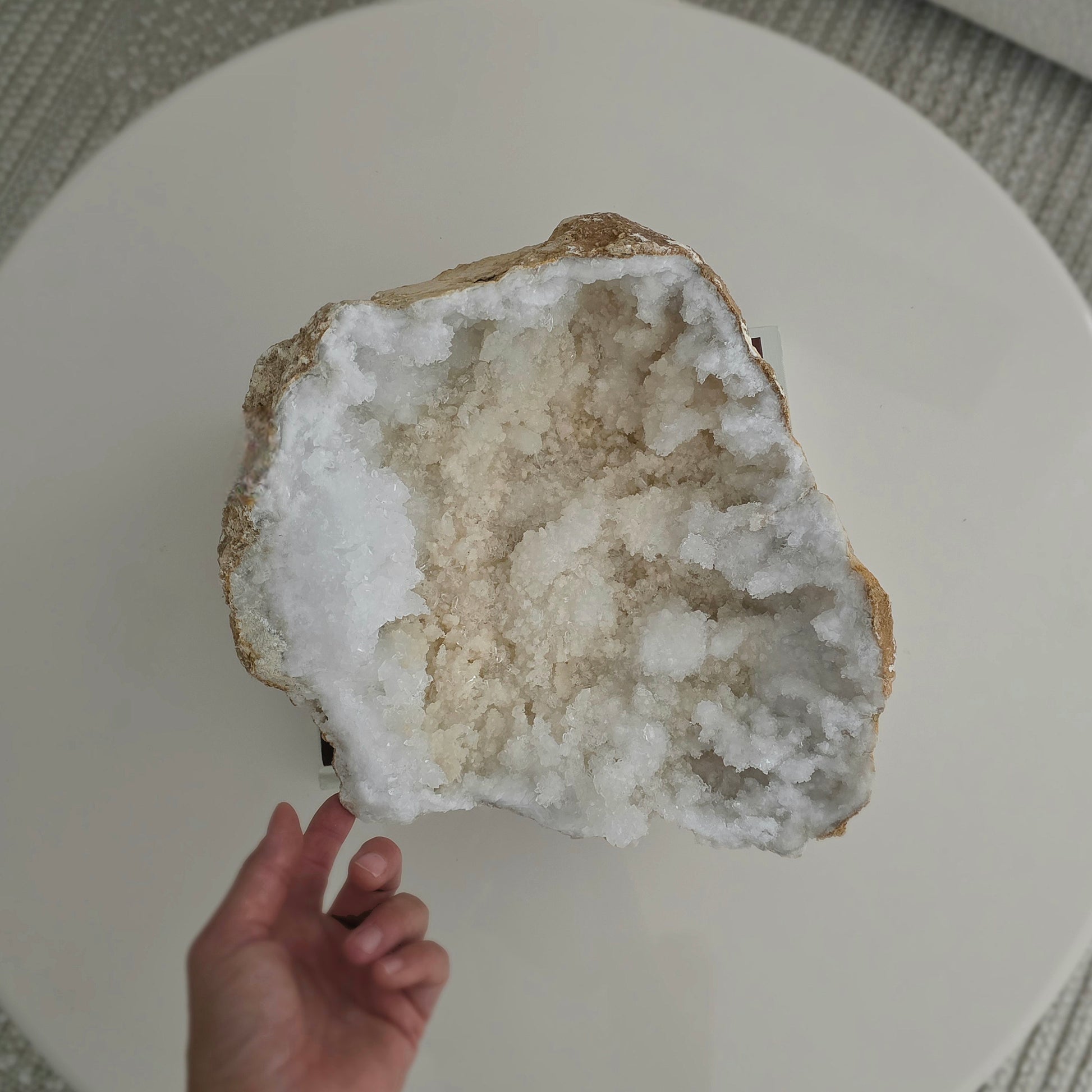 Clear Quartz Moroccan Geode Crystal XXL Statement 22 - Crystals and Me | Crystal Candles and Ethically Sourced Crystals