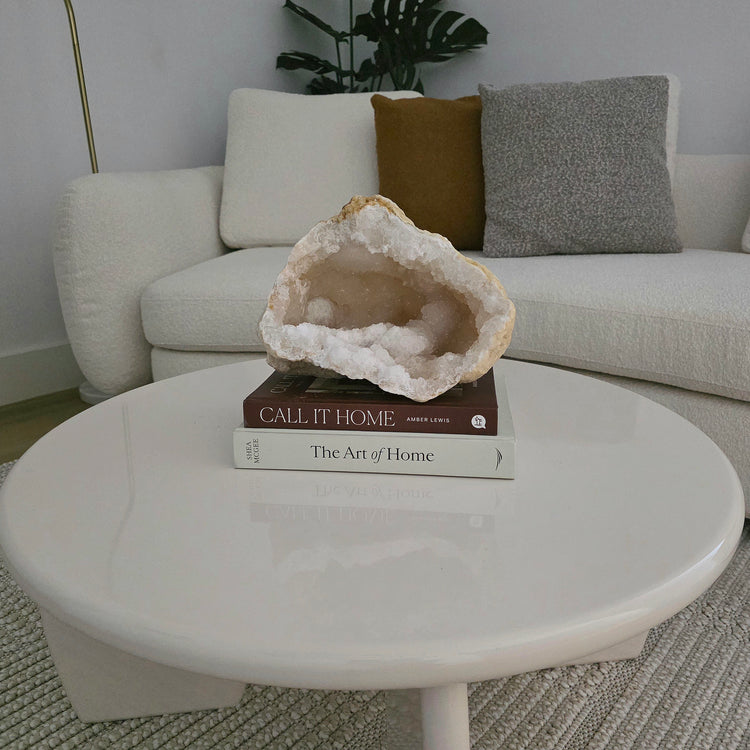 Clear Quartz Moroccan Geode Crystal XXL Statement 33 - Crystals and Me | Crystal Candles and Ethically Sourced Crystals
