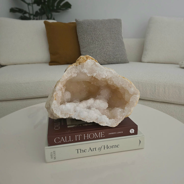 Clear Quartz Moroccan Geode Crystal XXL Statement 33 - Crystals and Me | Crystal Candles and Ethically Sourced Crystals