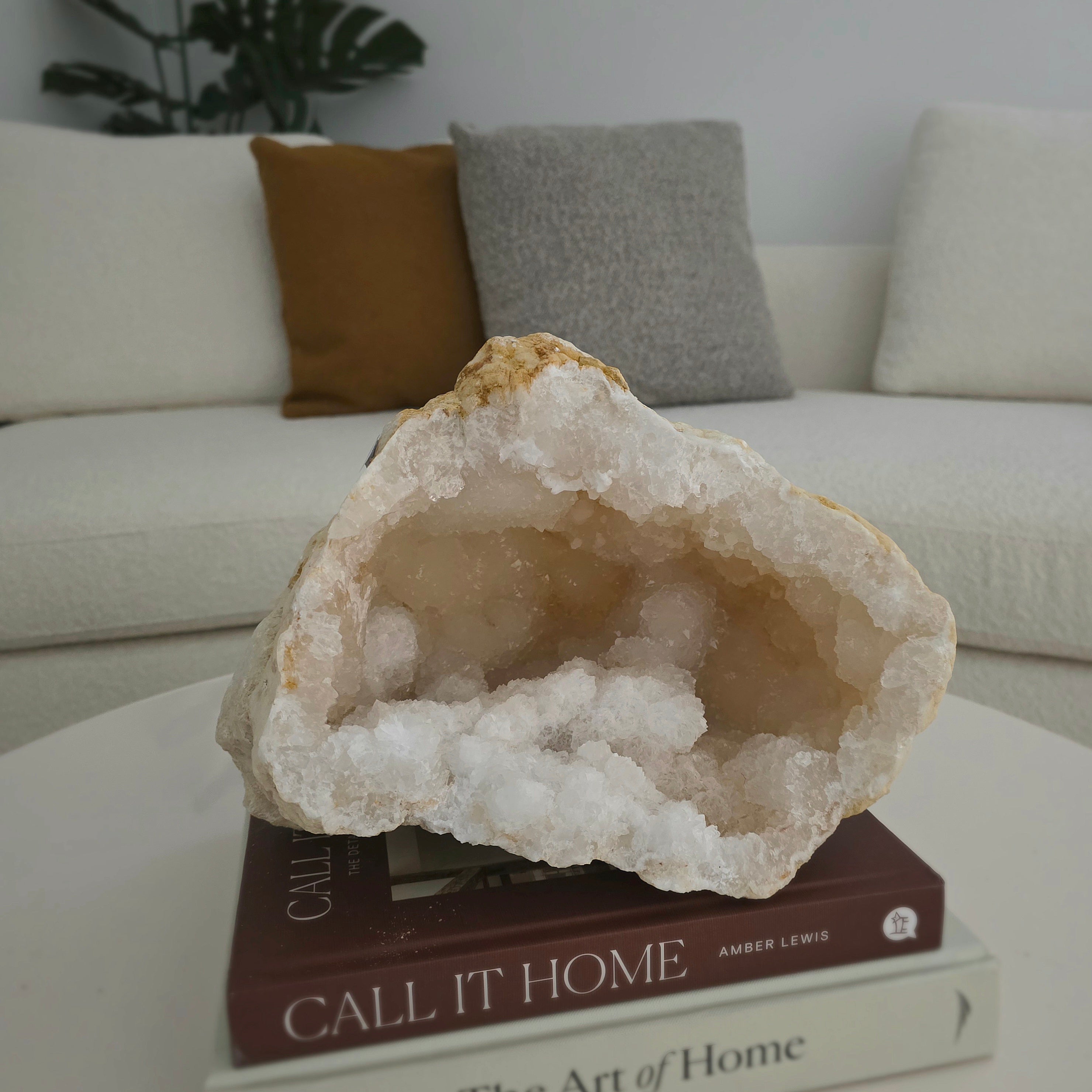 Clear Quartz Moroccan Geode Crystal XXL Statement 33 - Crystals and Me | Crystal Candles and Ethically Sourced Crystals