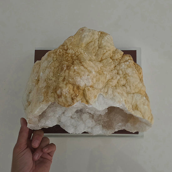 Clear Quartz Moroccan Geode Crystal XXL Statement 33 - Crystals and Me | Crystal Candles and Ethically Sourced Crystals