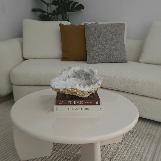 Clear Quartz Moroccan Geode Crystal XXL Statement 44 - Crystals and Me | Crystal Candles and Ethically Sourced Crystals