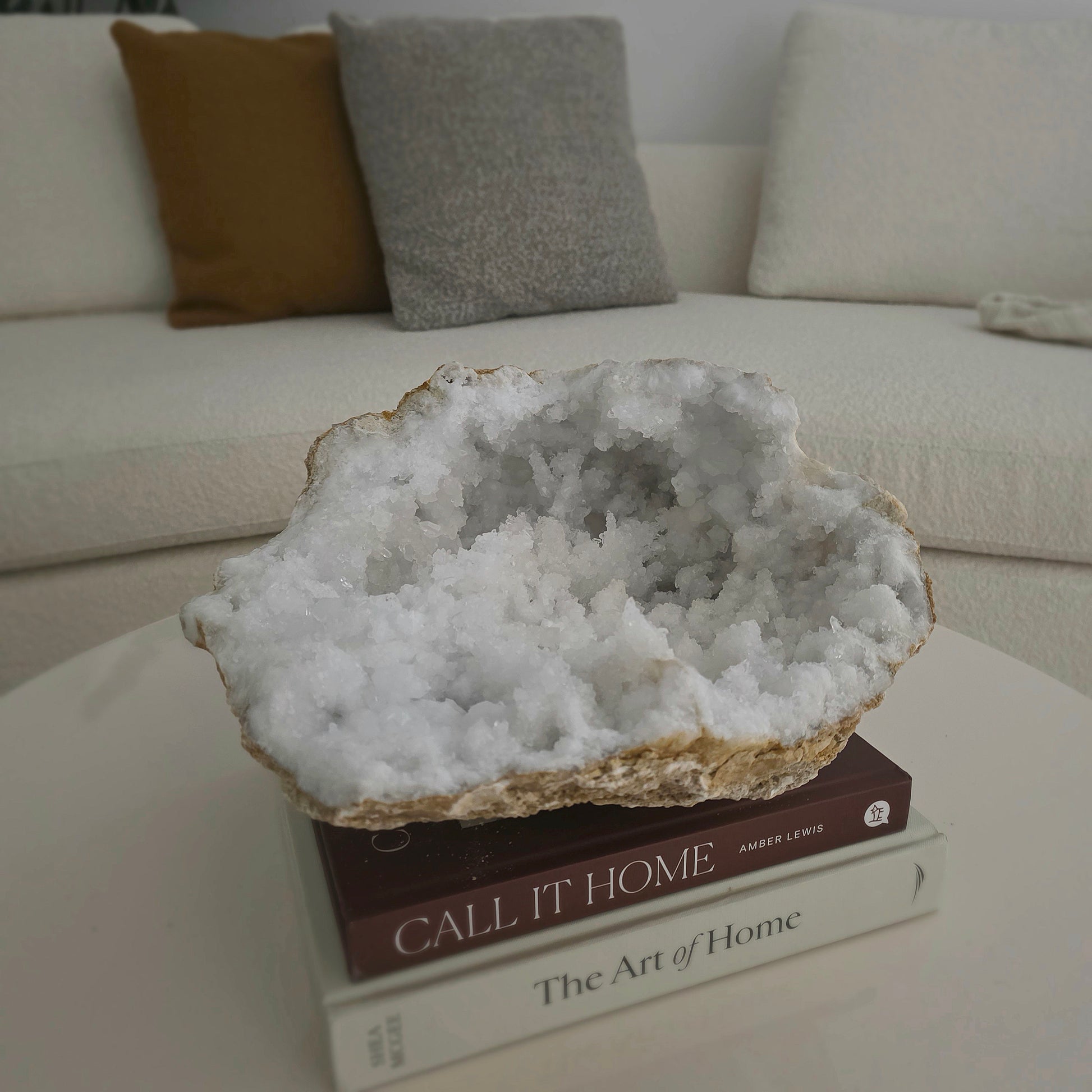 Clear Quartz Moroccan Geode Crystal XXL Statement 44 - Crystals and Me | Crystal Candles and Ethically Sourced Crystals