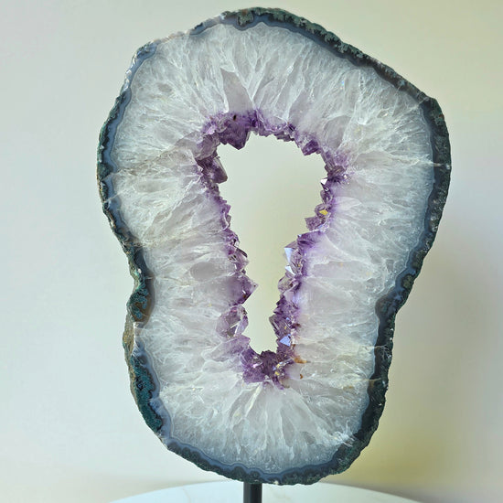 Amethyst Crystal Portal on Rotating Stand Brazil High Quality - Crystals and Me | Crystal Candles and Ethically Sourced Crystals