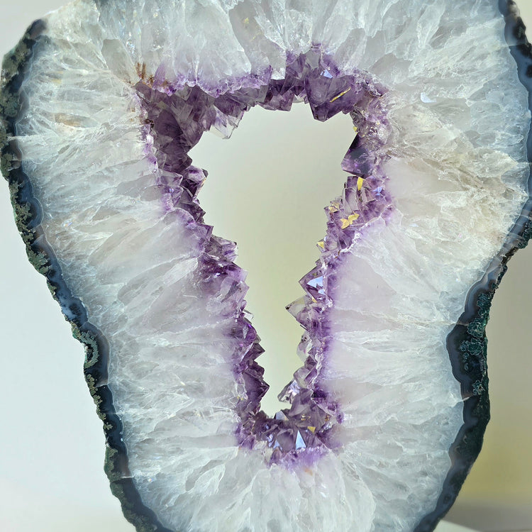Amethyst Crystal Portal on Rotating Stand Brazil High Quality - Crystals and Me | Crystal Candles and Ethically Sourced Crystals